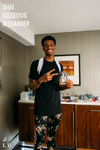 Shai Gilgeous-Alexander Deuce brand wristbands