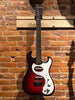 Silvertone 1449 Vintage 1960s Red Burst Sparkle Electric Guitar