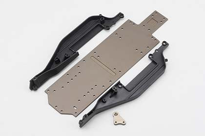 B2-002MRA - Aluminum main chassis set for B-MAX2 MR/RS