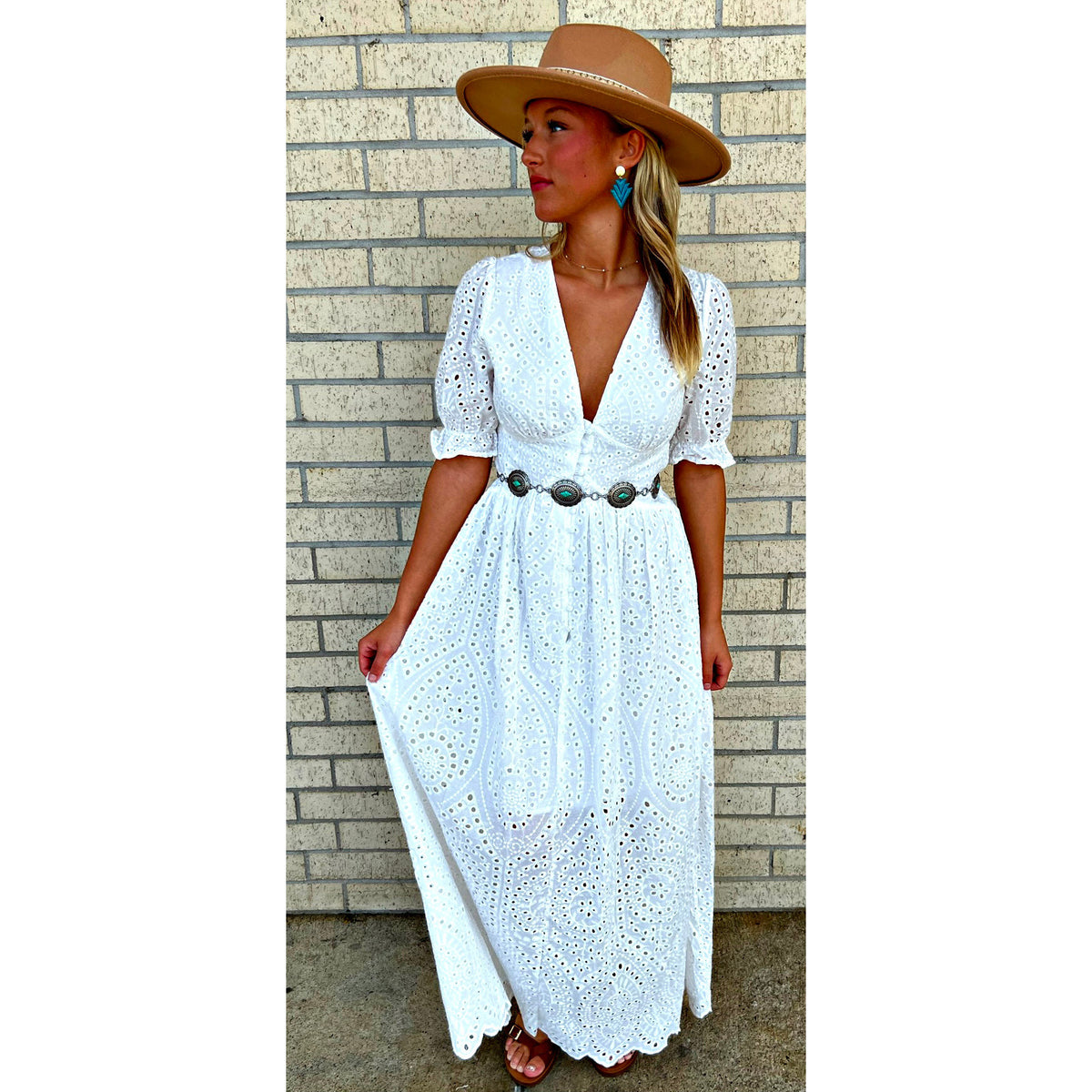 Kari White Maxi Dress