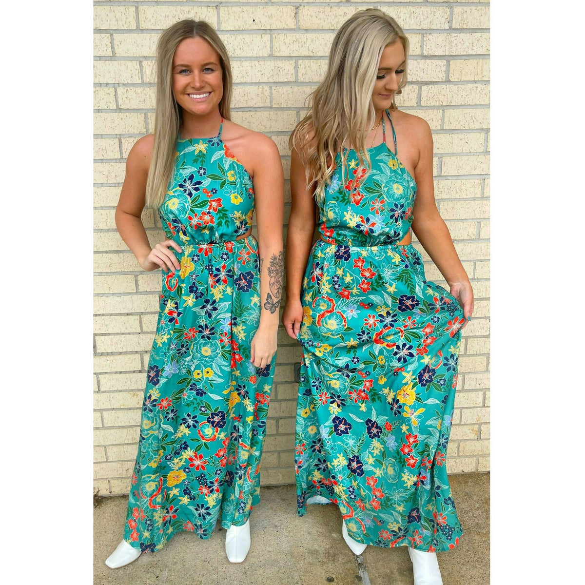 Panama City Floral Cut Maxi Dress