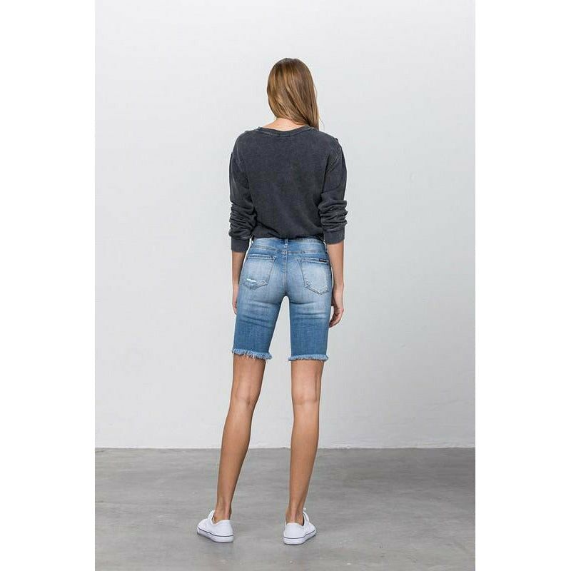 Paula High-Rise Bermuda Denim Short