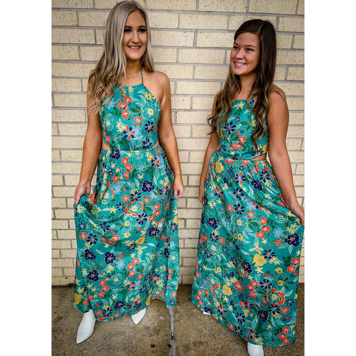 Panama City Floral Cut Maxi Dress