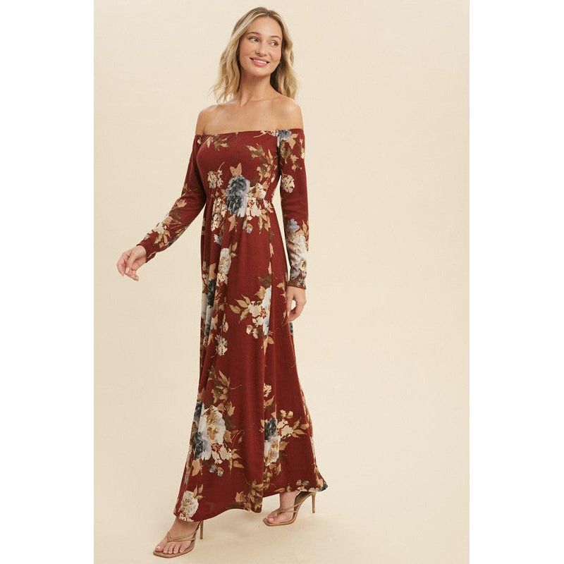 Perfect Fall Floral Maxi Dress