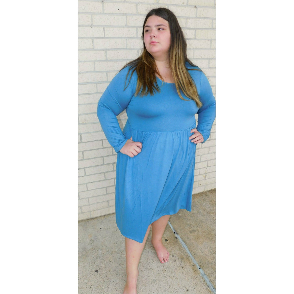 Sara Simple Plus Dress (3 colors)