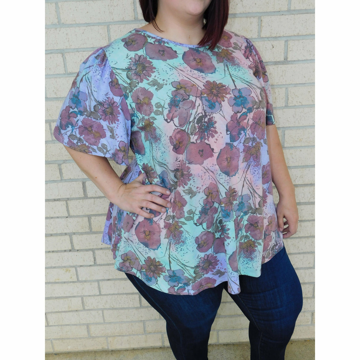 floral flashback plus top