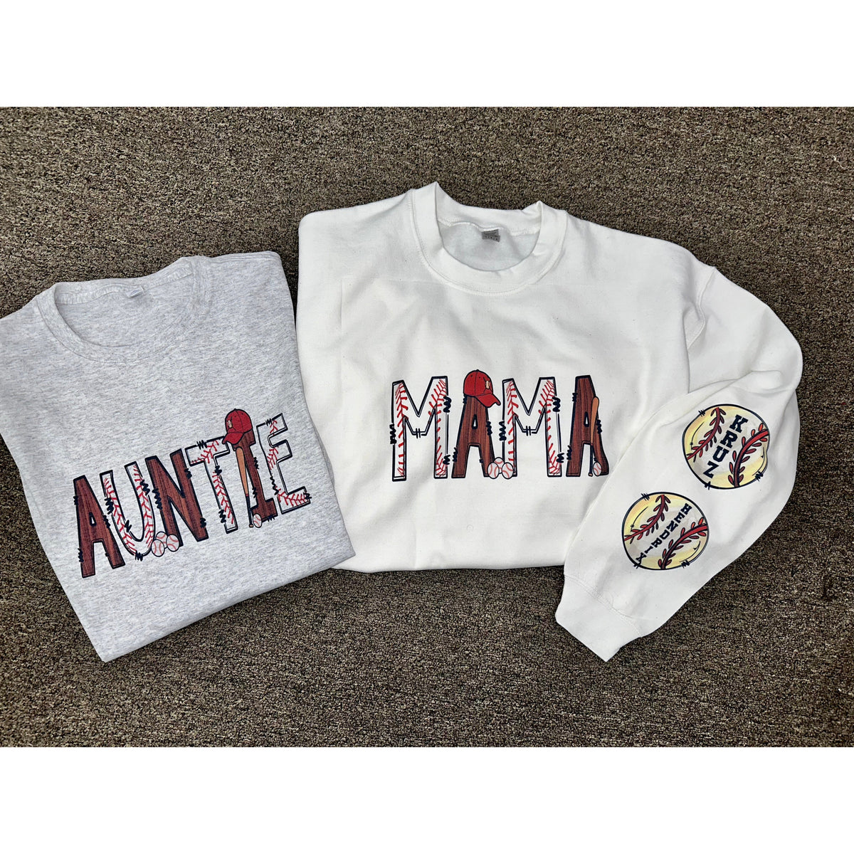 Baseball Mama, Mom,Aunt or auntie tee or sweatshirt