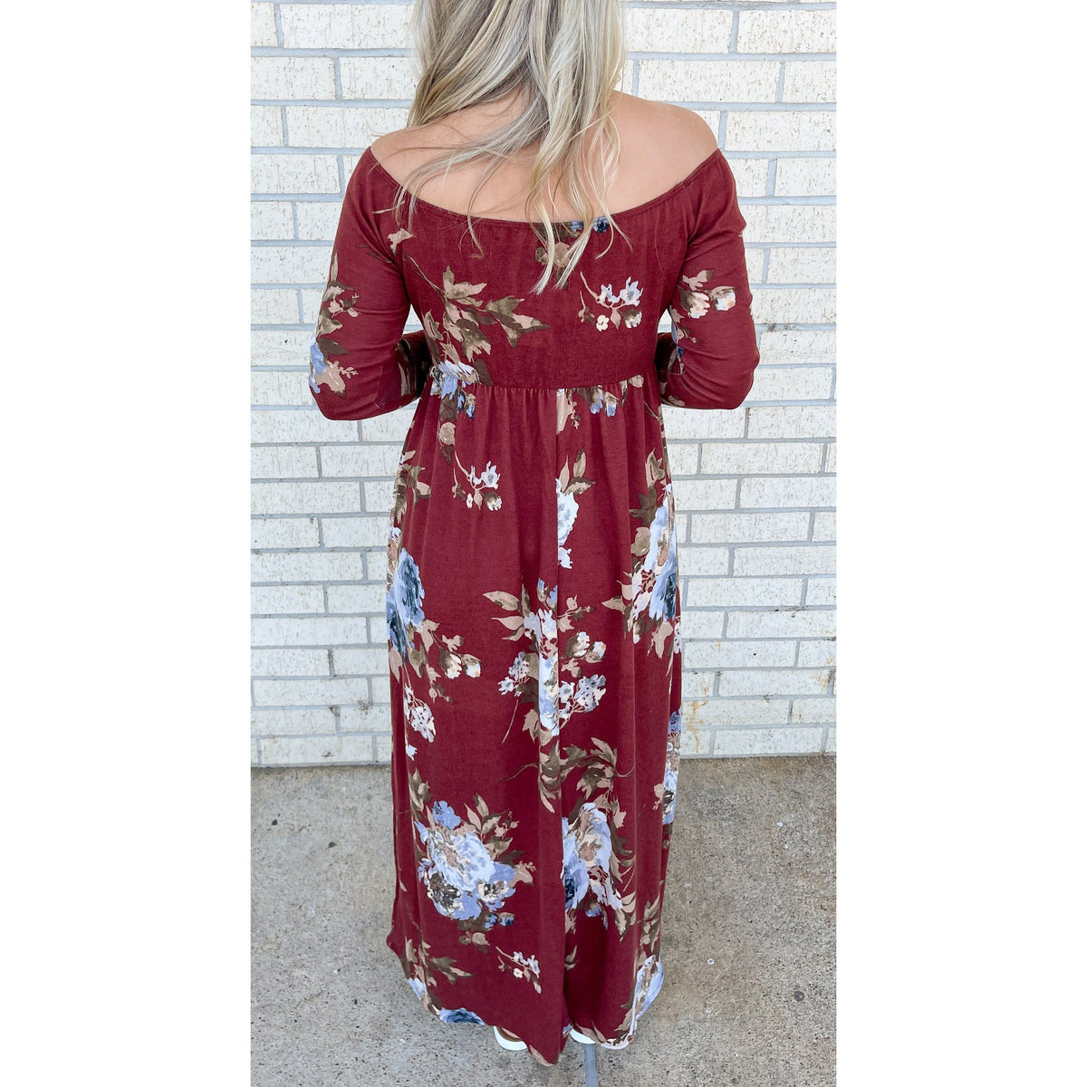 Perfect Fall Floral Maxi Dress