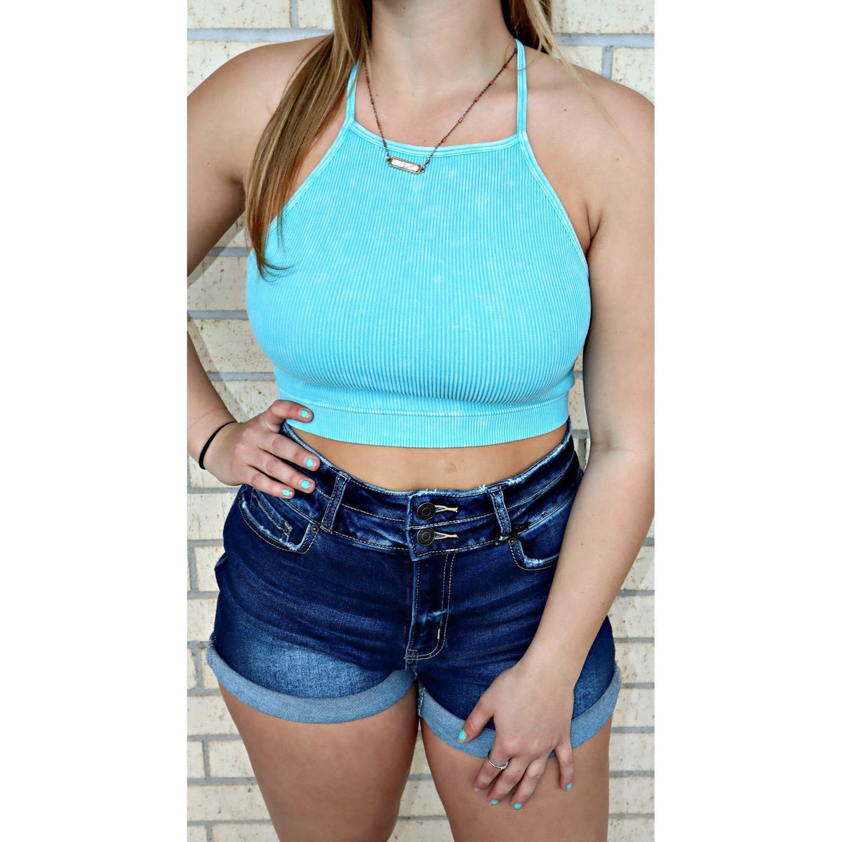 AMBER Mineral Washed CAMI  Tank Top (2 colors)