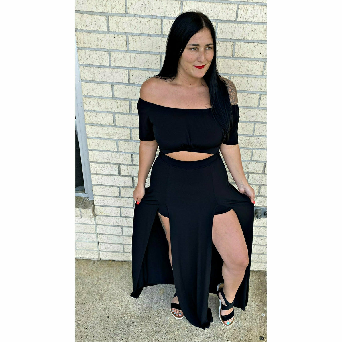 Ember Night Black Maxi Dress