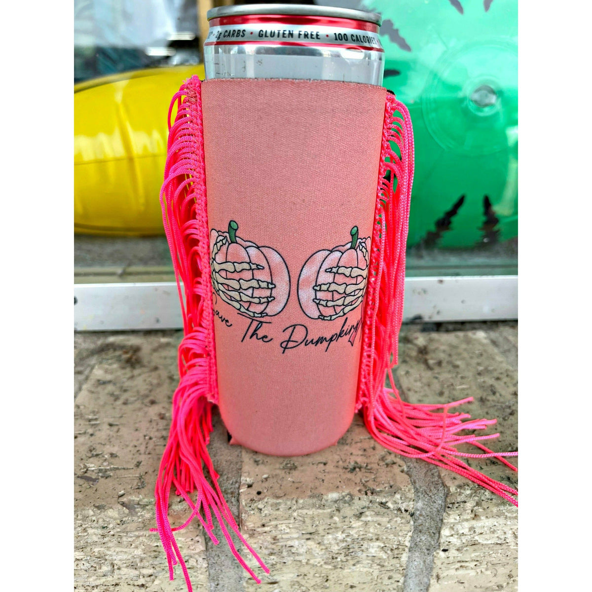 Save the Pumpkins Breast Cancer Koozie (slim or regular)