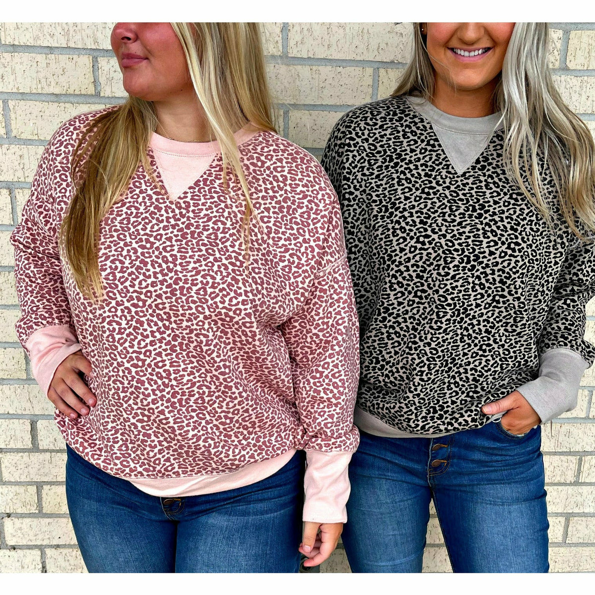 Leopard (pink or tan) Sweatshirt