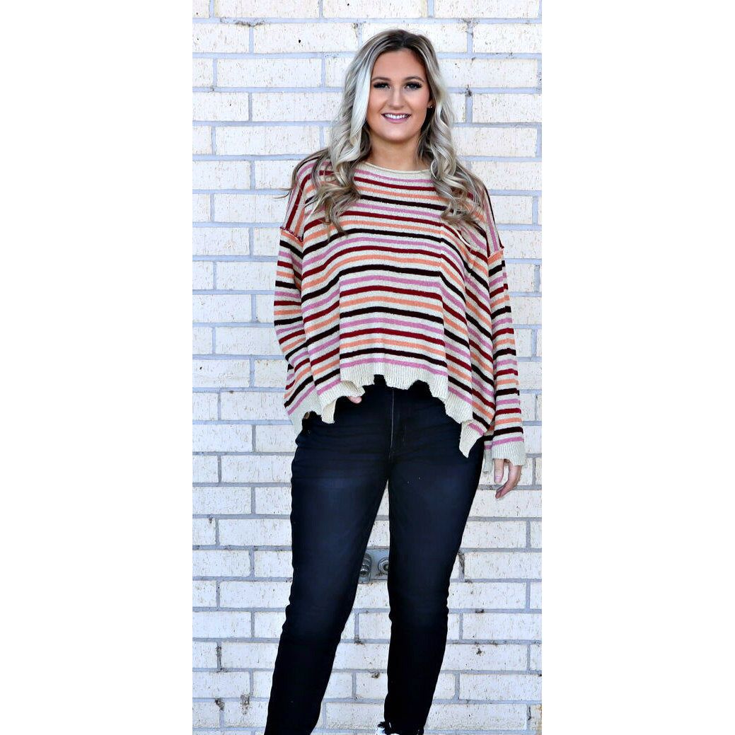 the Kylee Stripe Sweater