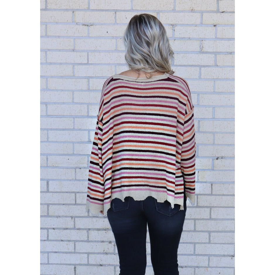 the Kylee Stripe Sweater