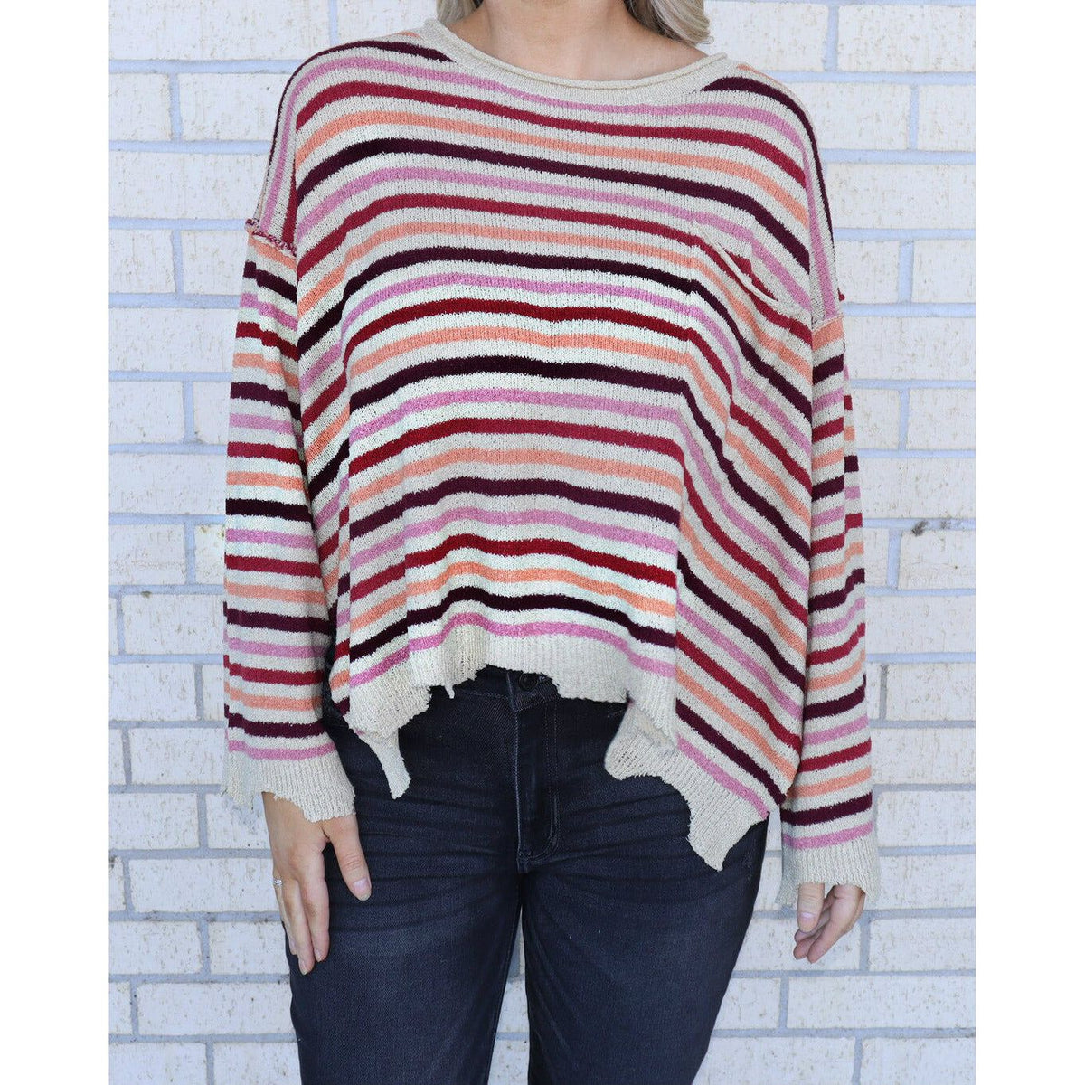 the Kylee Stripe Sweater