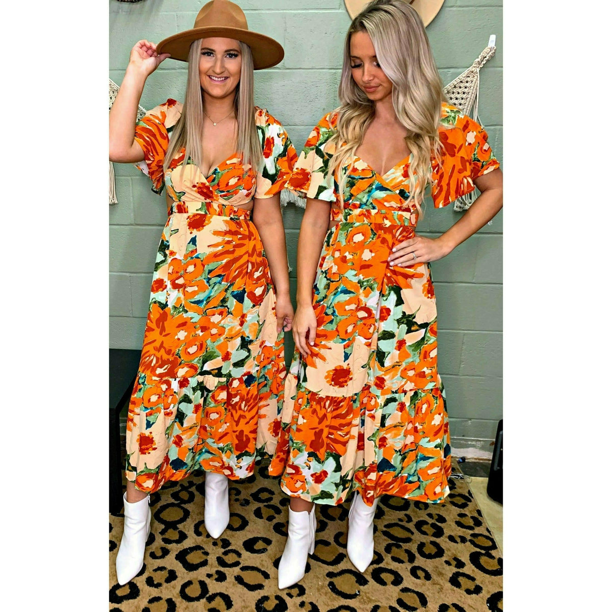 Sunni Floral Maxi Back Tie Dress