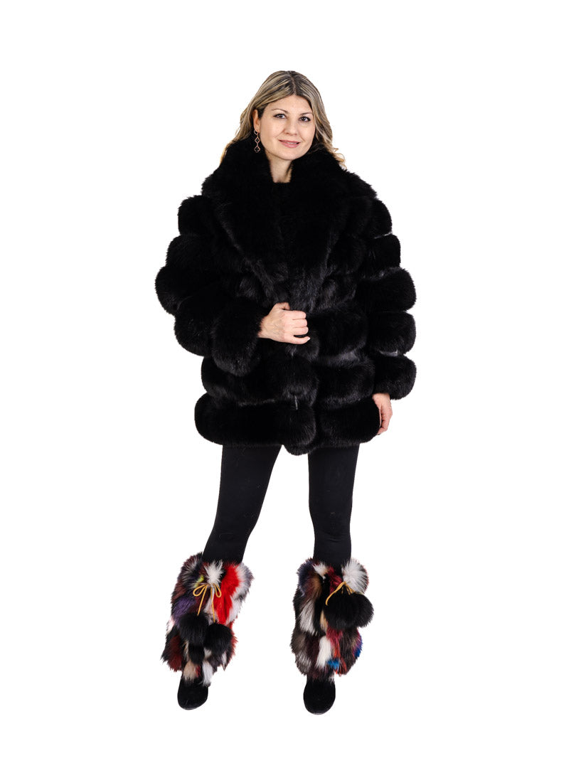 Puffer Fox Fur Jacket