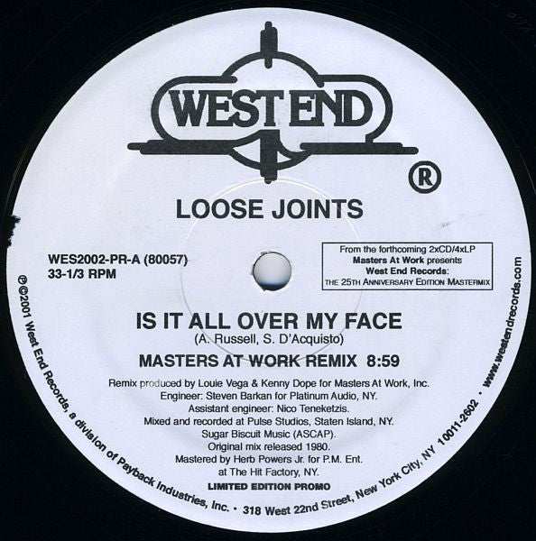 MR-035 Is It All Over My Face - Loose Joints (Masters At Work