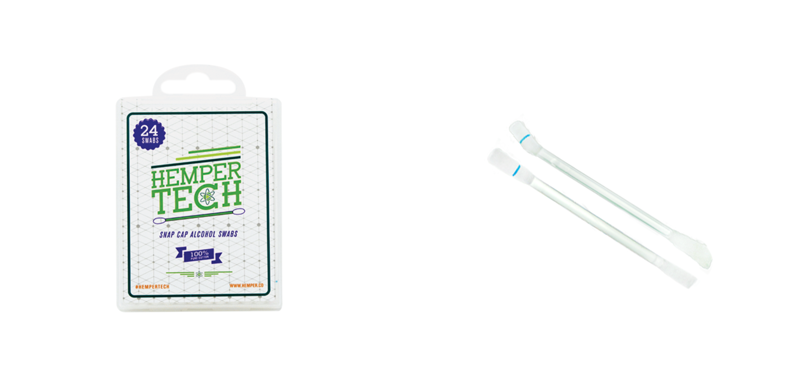 HEMPER Tech Snapcap Alcohol Swabs