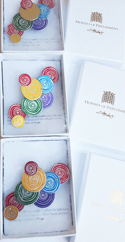 Sally Lees - New Dawn jewellery commission for The House of Parliament