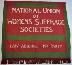 National Union of Women's Suffrage Societies banner