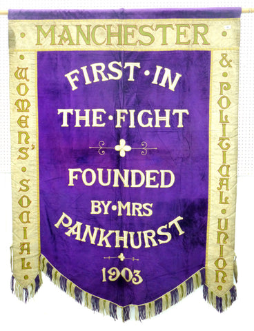 WSPU Manchester group banner 1903