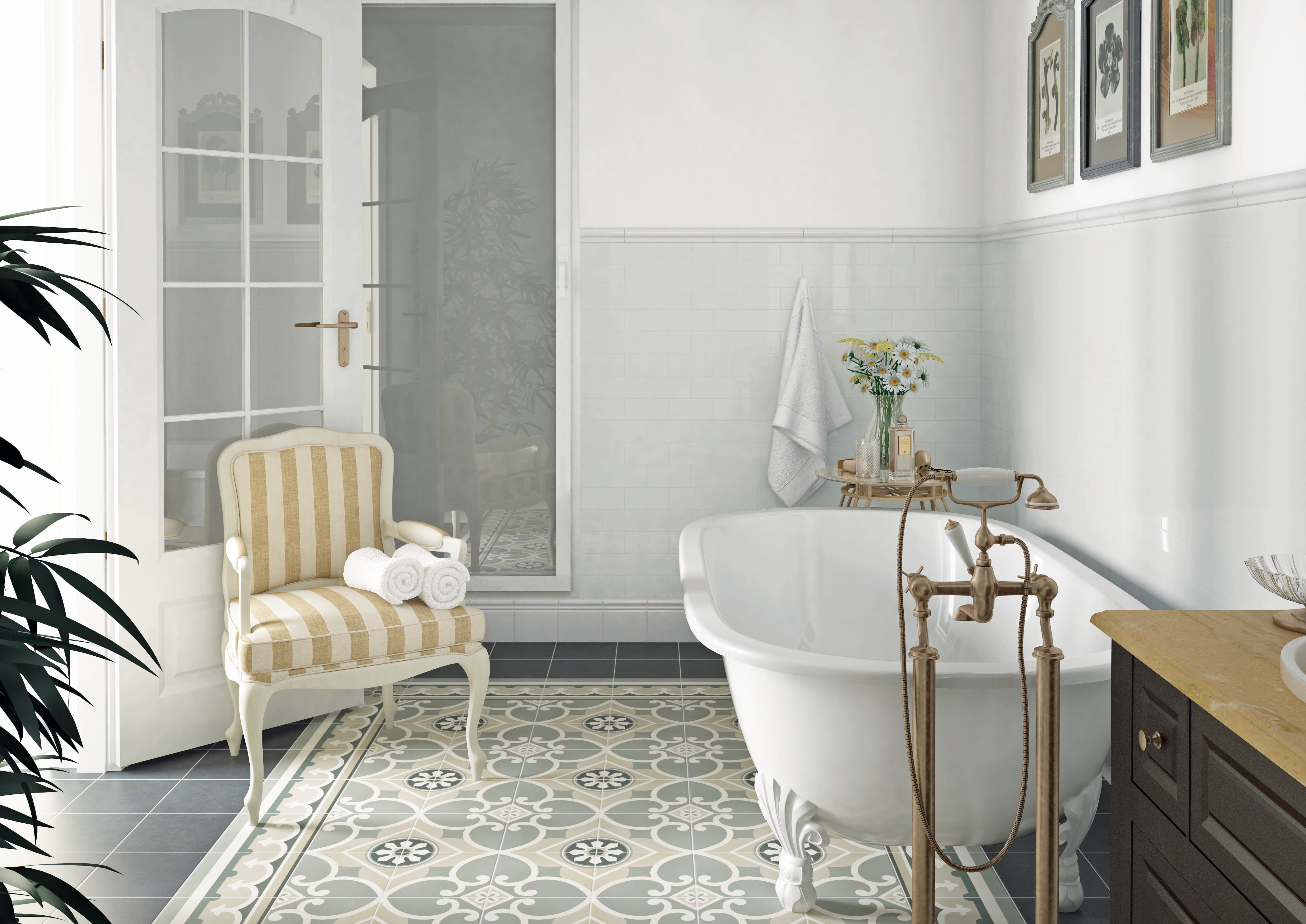 Living Bathroom - Tile Trends 2016