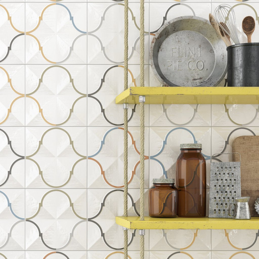 Decorative Wall tiles used in Kitchen