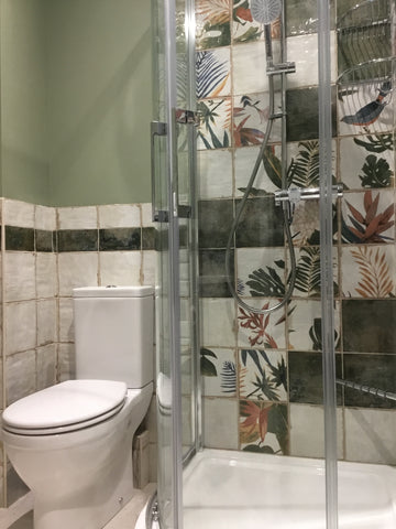 tropical shower room