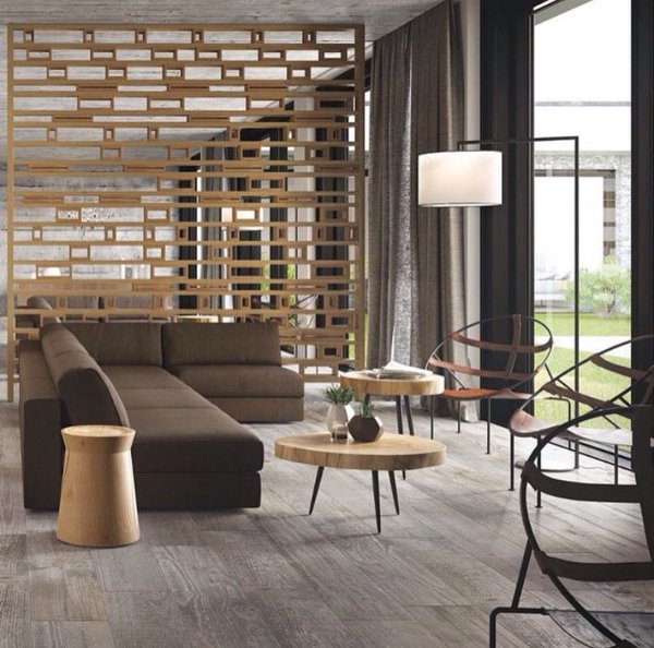 Wood Effect Tiles in Modern Interior