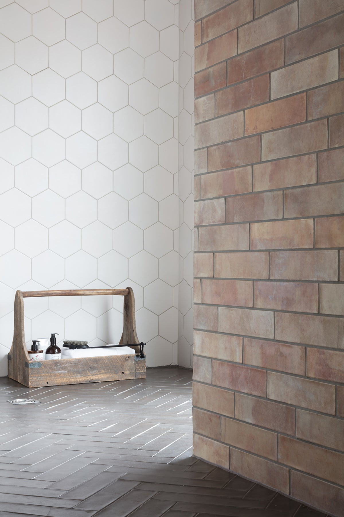 Brick Effect Wall & Porcelain Floor Tiles