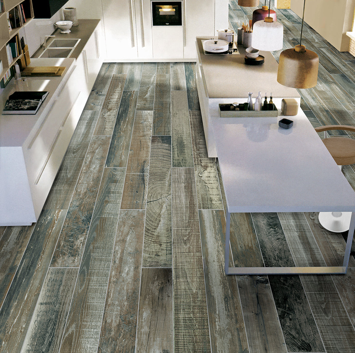 Courchevel Wooden Floor Statement Tiles