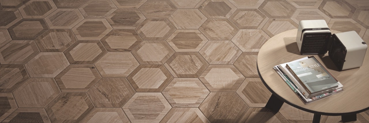 Hexagon Wood Tiles for a Pattern Wood Effect Floor Tile