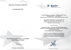 EUIPO Design Certificate for Dubrovnik by Break Time compass bracelet