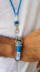 Corporate events original goodie bag gifts - handmade lanyard and bracelet with logo, Croatia