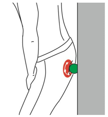 herniated disc help self point trigger disk ball tips exercise therapy maximus gluteus shown program