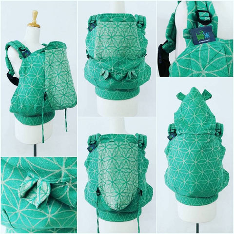 JumpSac Didymos Flower Of Life Wrap Conversion Orbit Carrier (Preschool Size) with Detachable & Reversible Hoodie Hood with ears and PFA