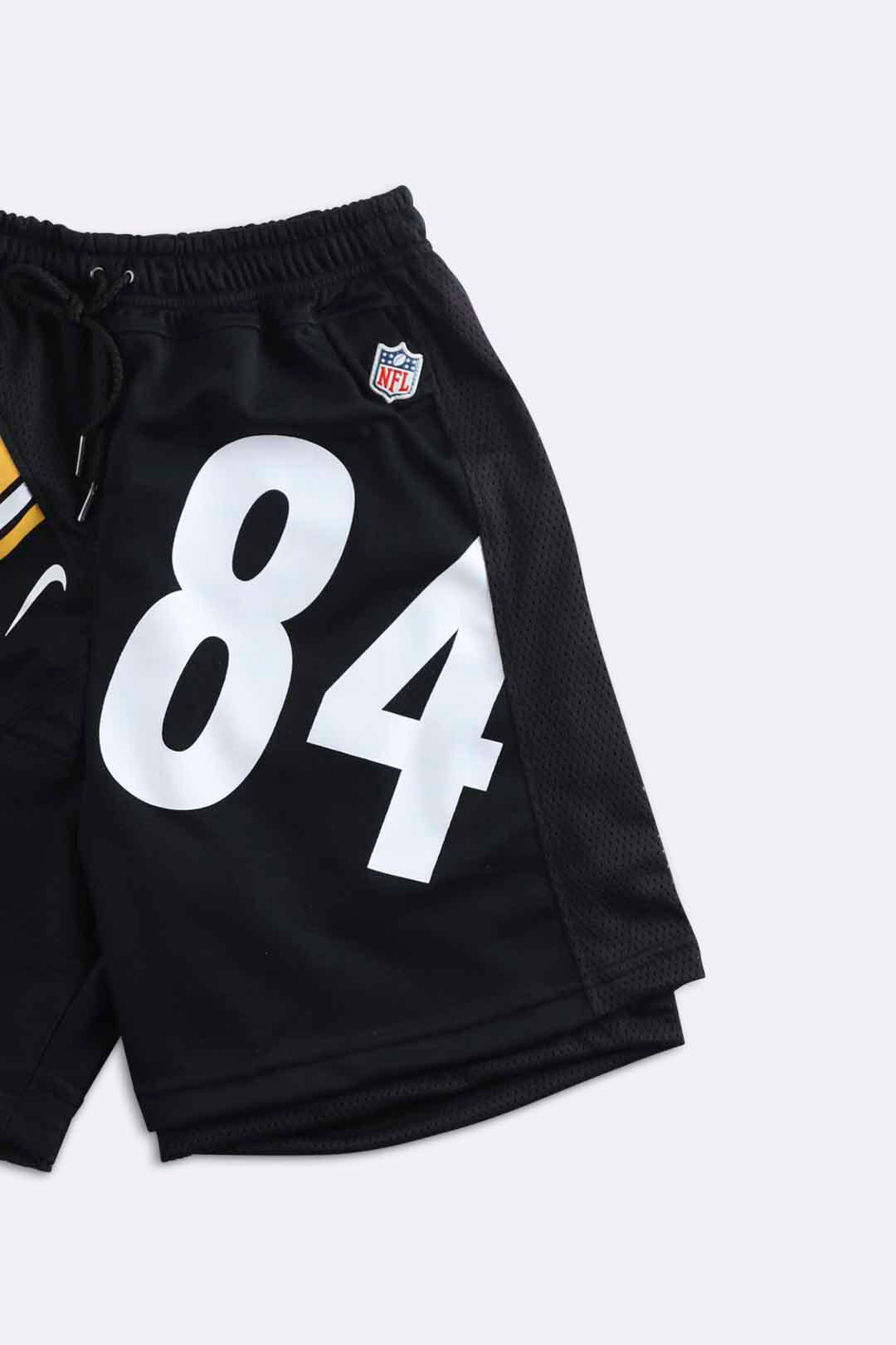 Unisex Rework Steelers NFL Jersey Shorts - Women-S, Men-XS