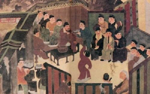 banquet of Chinese traditional scholars