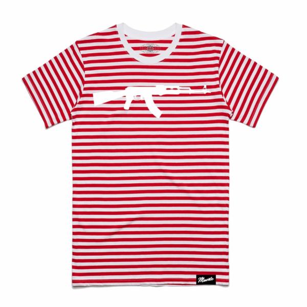 red white striped tshirt