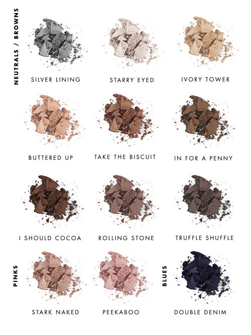 Lily Lolo pressed eyeshadow guide