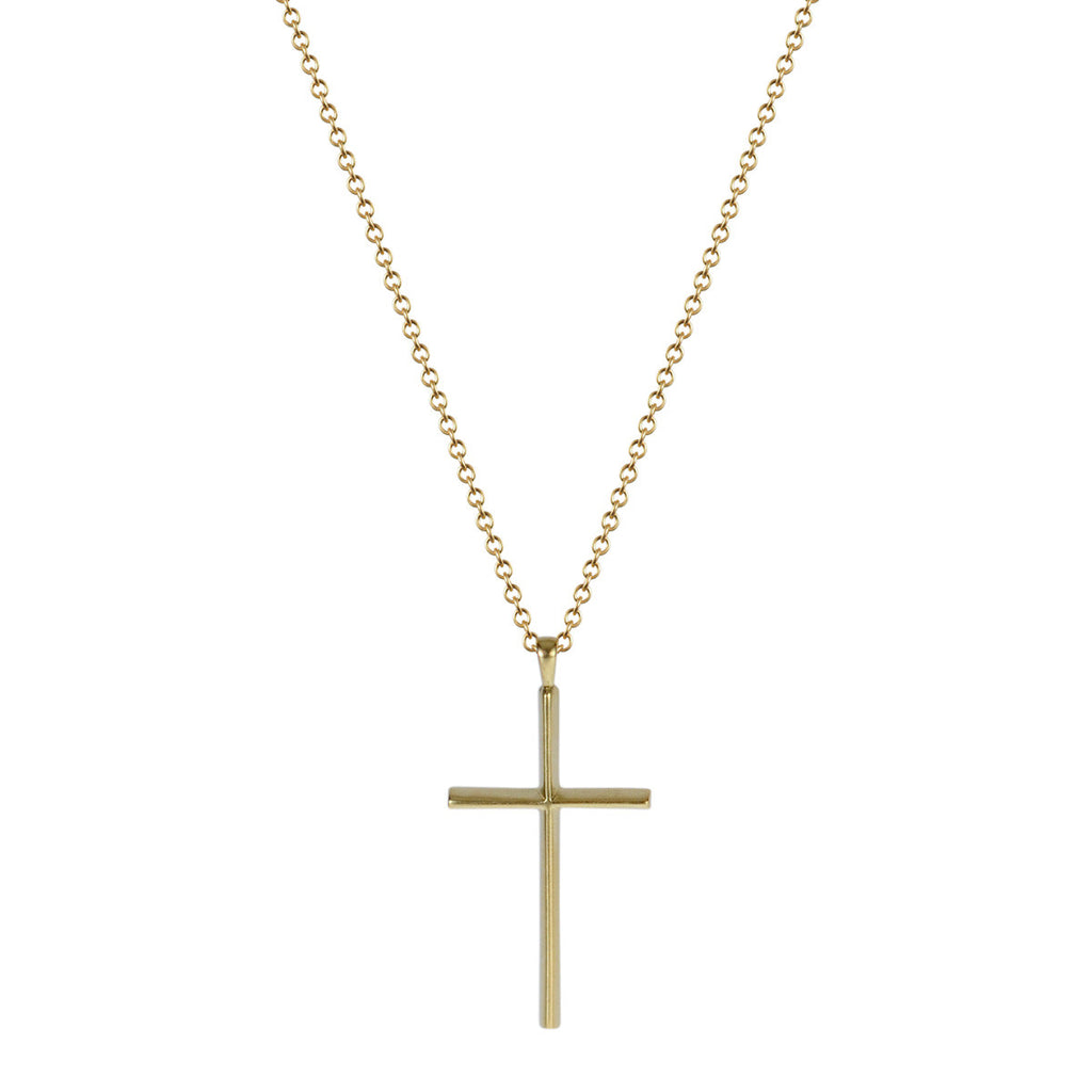 KSUBI◇ 18k Aged Box Cross Necklace ゴールド ネックレス 人気