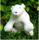 Organic Cotton Polar Bear with natural dyes