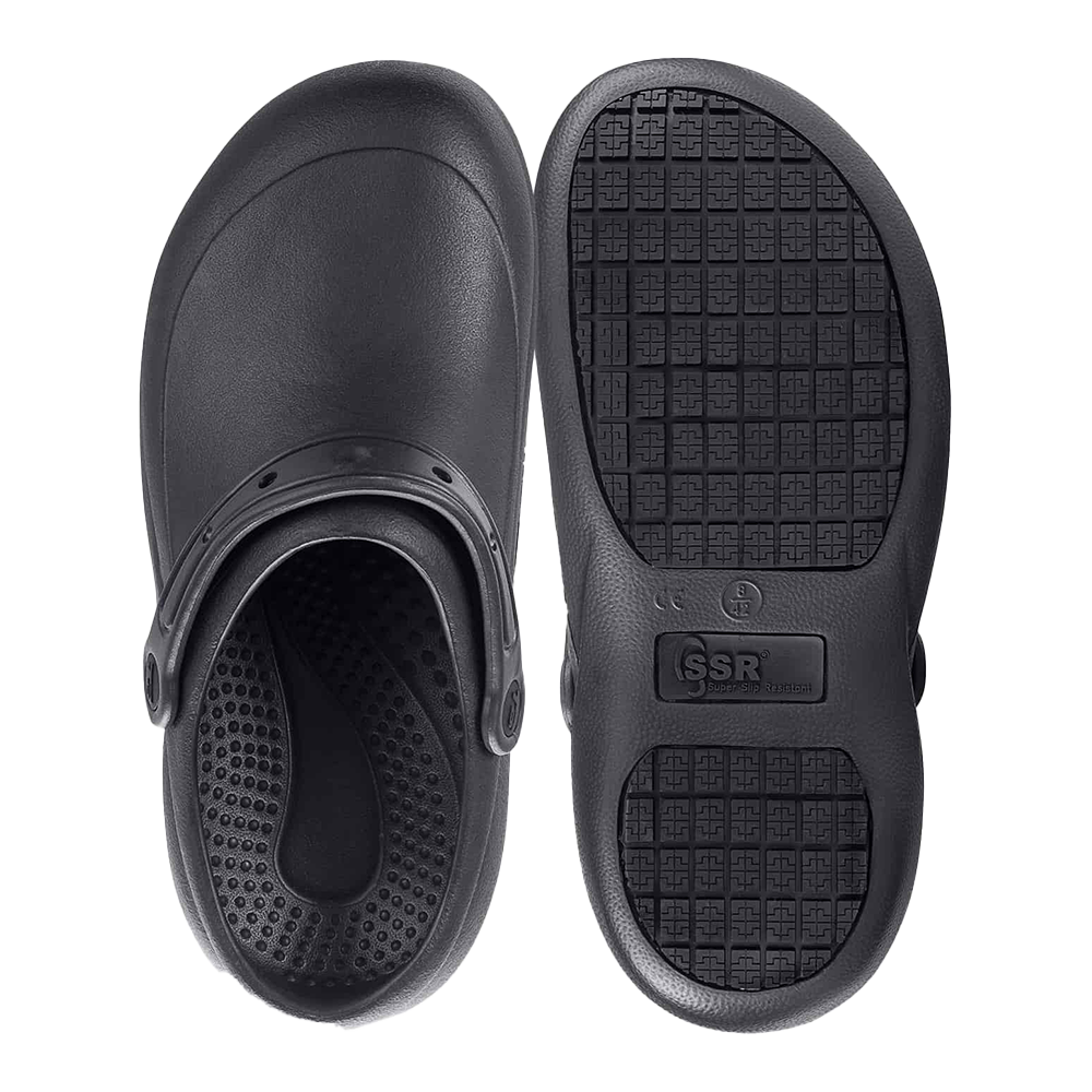 black kitchen crocs