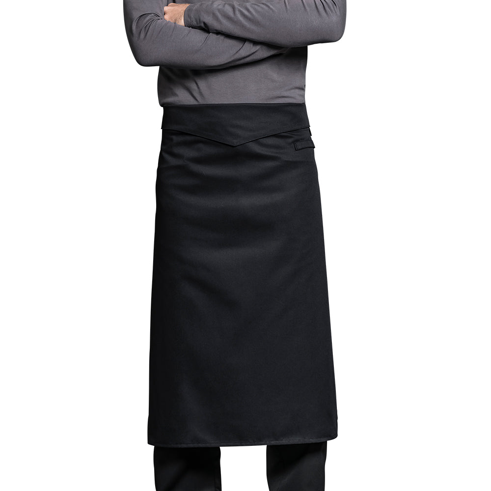 black waist apron