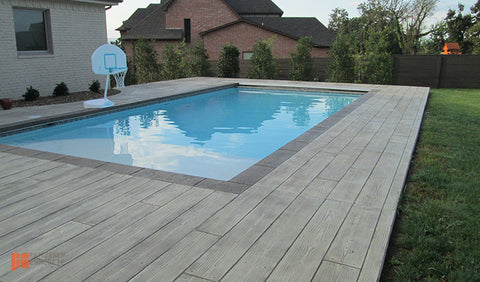 Stamped concrete_pool deck