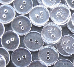 clear sewing buttons