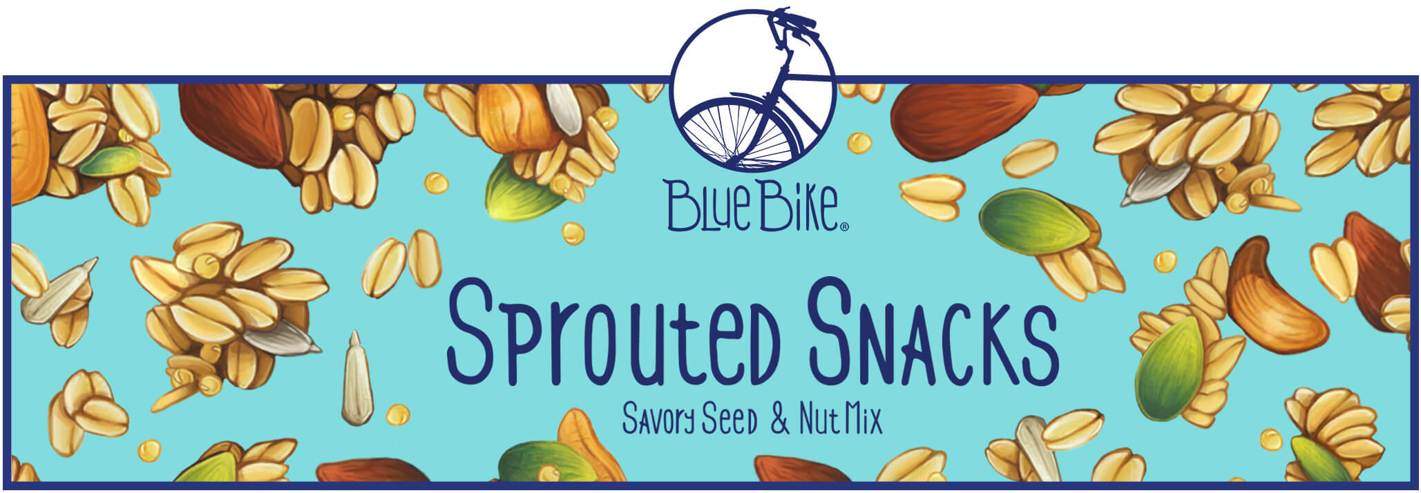 Blue Bike Sprouted Snacks a savory seed and nut mix