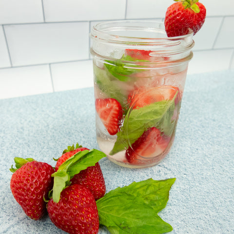 strawberry basil water