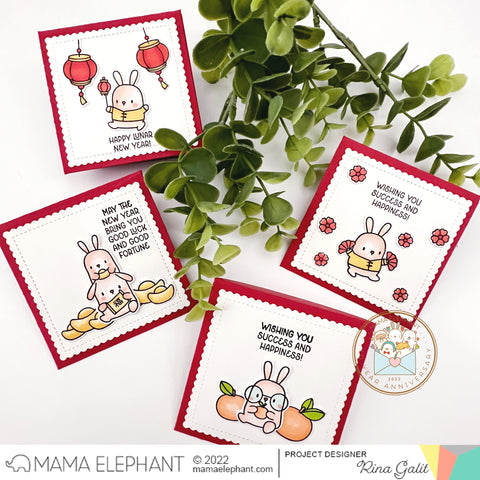 MAMA ELEPHANT: Lunar Bunnies | Stamp – Doodlebugs